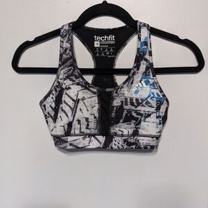 Adidas | Techfit molded cup bra in urban wild